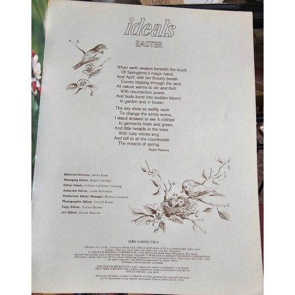 Vintage Ideals Easter Magazine 1982 Issue - Picture 2 of 5
